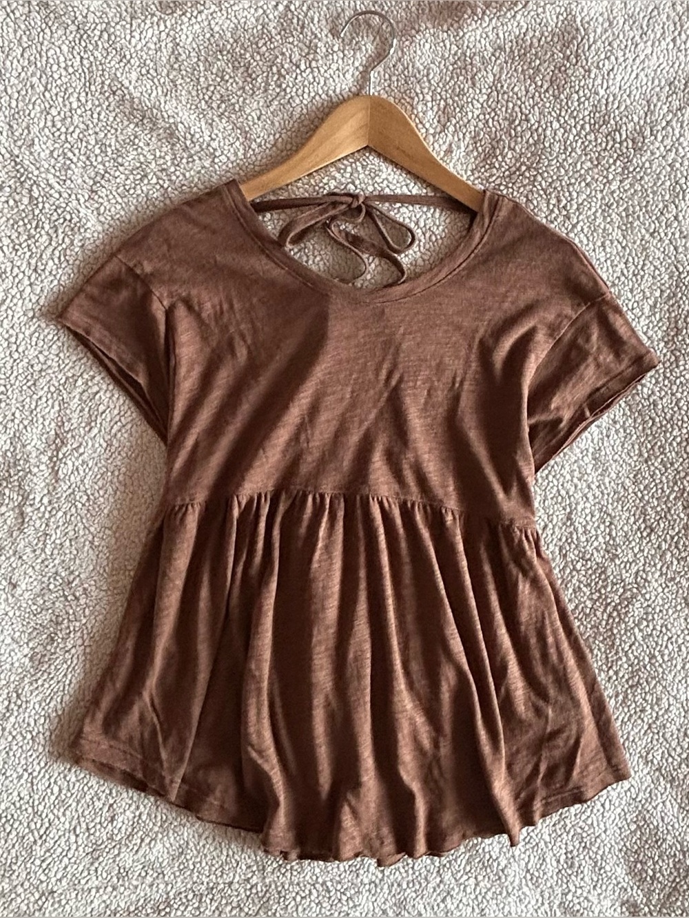 American Eagle Outfitters Babydoll Tie Back T-shirt